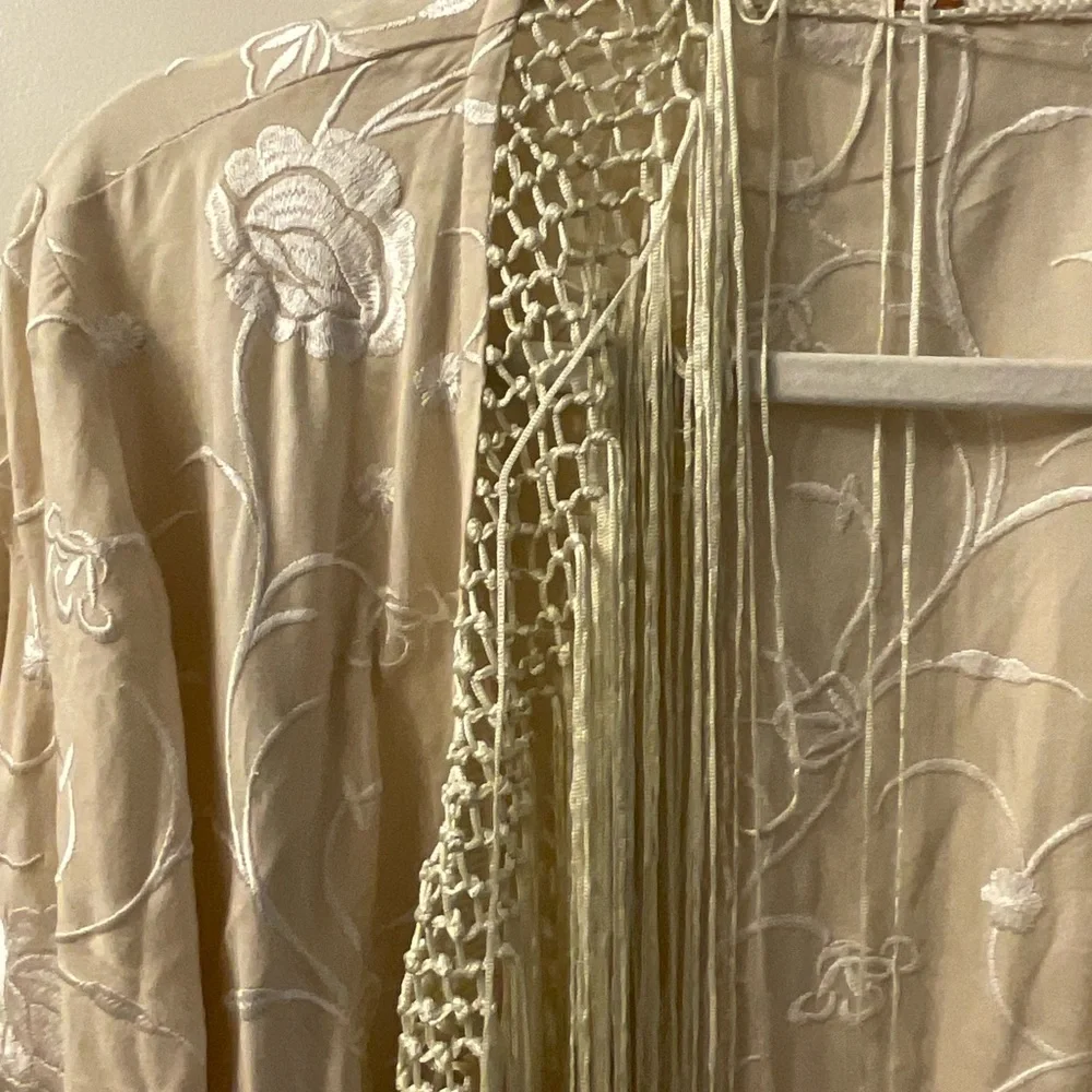 Free People London Nights Piano Duster in Ivory NWT OS